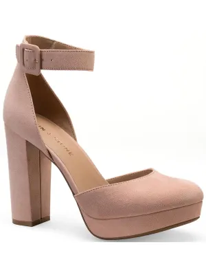 Reformation Estrella Womens Comfort Insole Ankle Strap Pumps