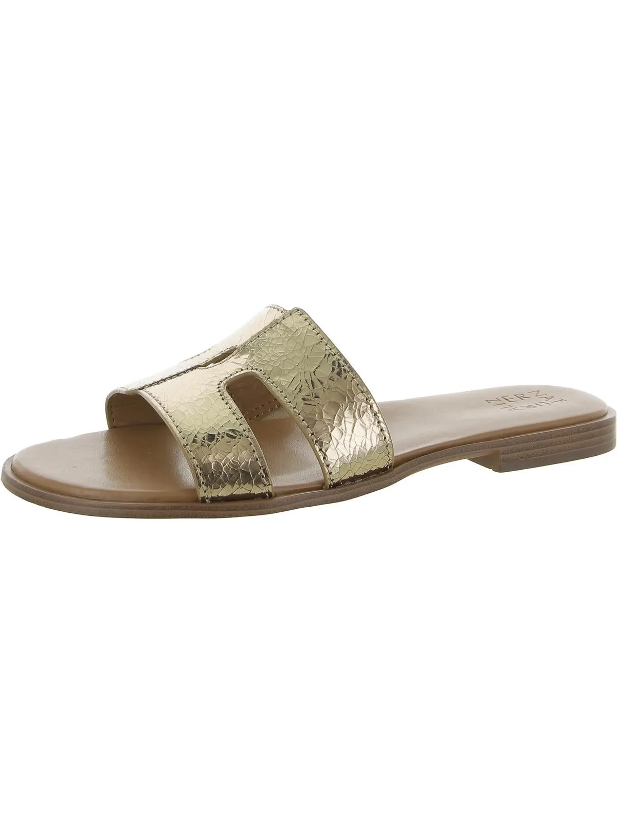 Reformation Fame Womens Leather Slide Sandals