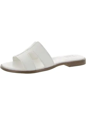 Reformation Fame Womens Leather Slide Sandals