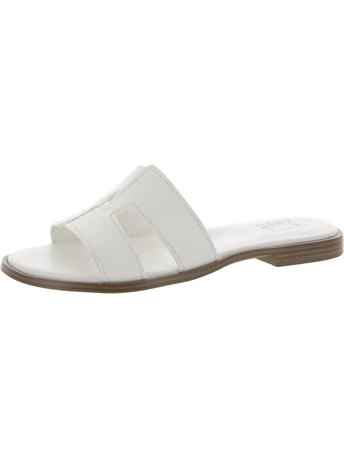 Reformation Fame Womens Leather Slide Sandals