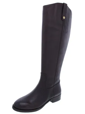 Reformation Fawne Womens Wide Calf Leather Riding Boots