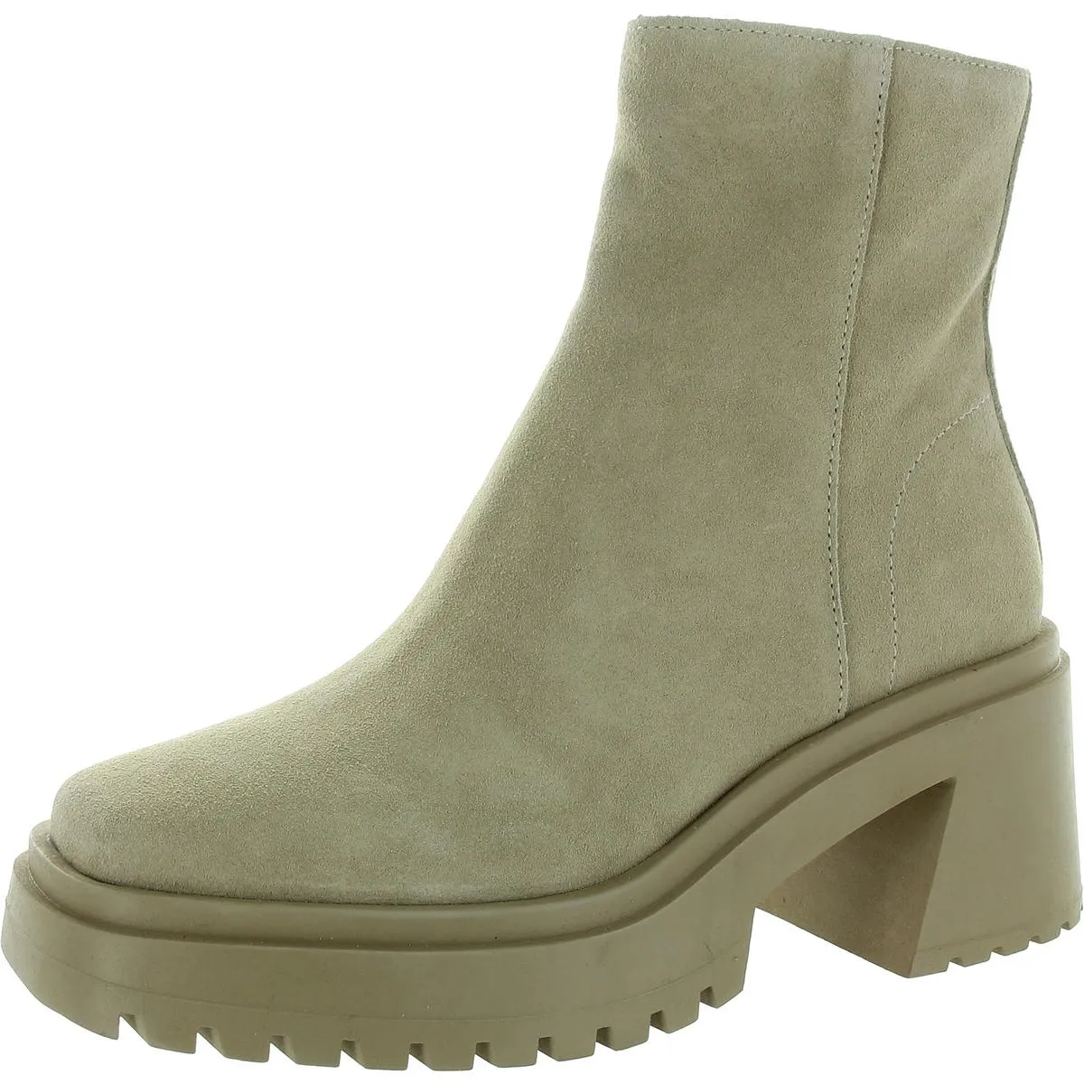 Reformation Fella Womens Leather Lug Sole Ankle Boots
