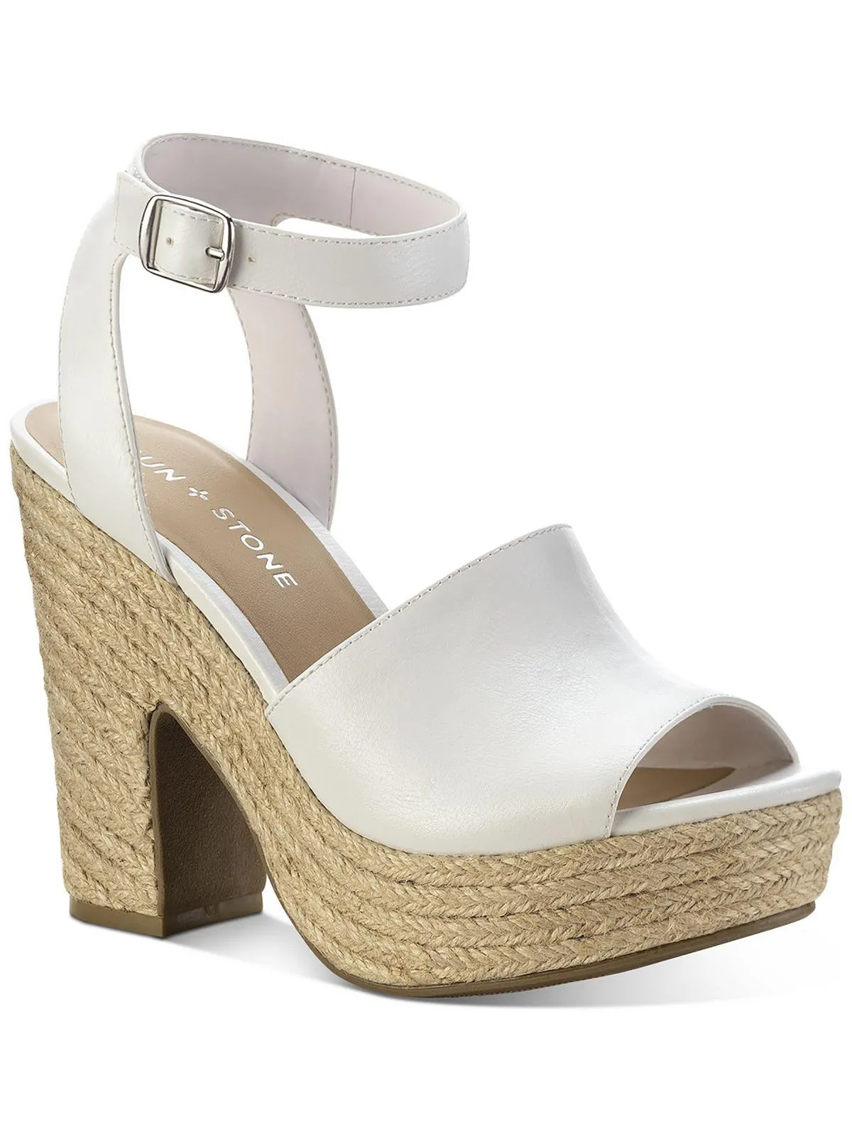 Reformation Fey Womens Microsuede Block Heel Platform Sandals