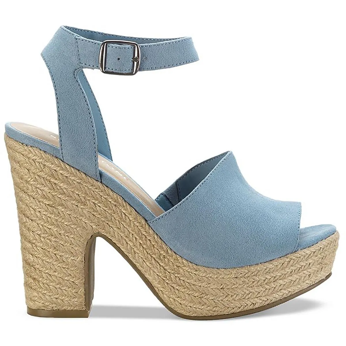 Reformation Fey Womens Microsuede Block Heel Platform Sandals