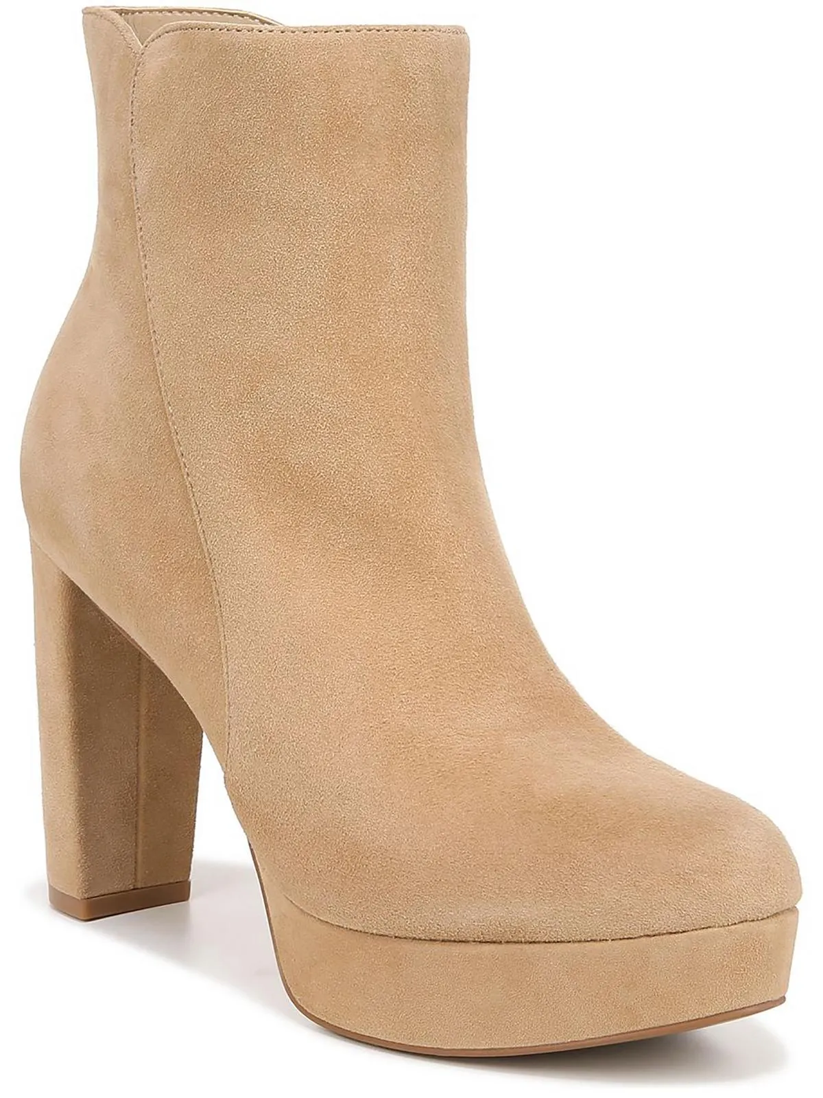 Reformation Flavio Womens Zipper Platform Ankle Boots