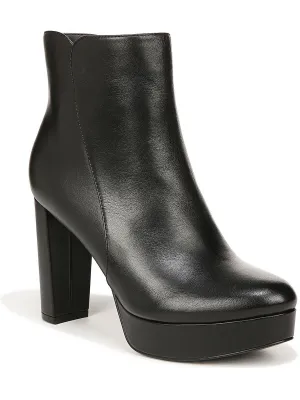 Reformation Flavio Womens Zipper Platform Ankle Boots