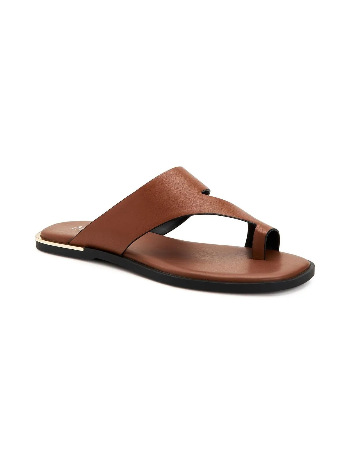 Reformation Freddee Womens Leather Toe-Ring Thong Sandals