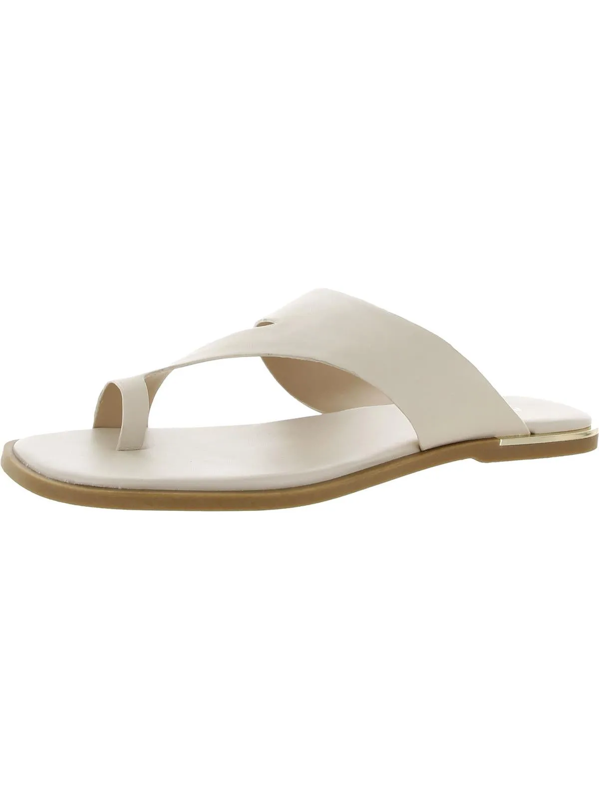 Reformation Freddee Womens Leather Toe-Ring Thong Sandals