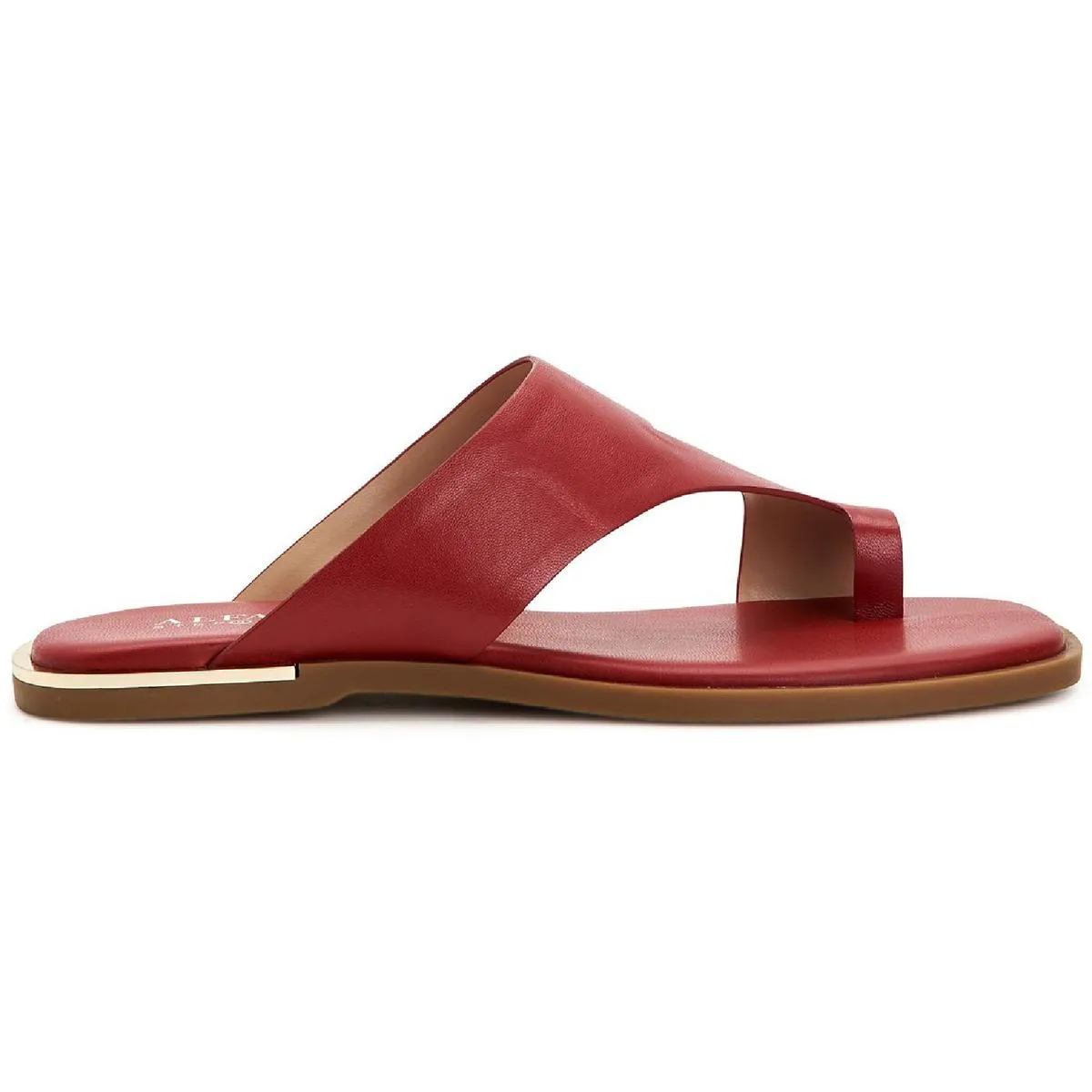 Reformation Freddee Womens Leather Toe-Ring Thong Sandals