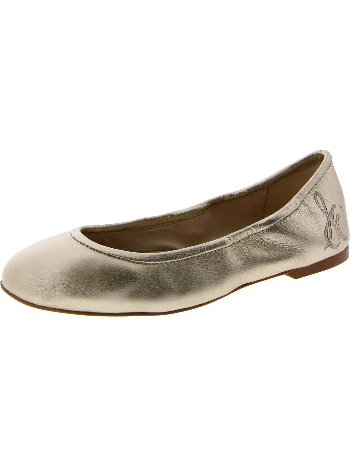 Reformation Fritz Womens Leather Signature Ballet Flats