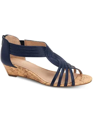 Reformation GINIFUR2 Womens Dressy Zipper Wedge Sandals