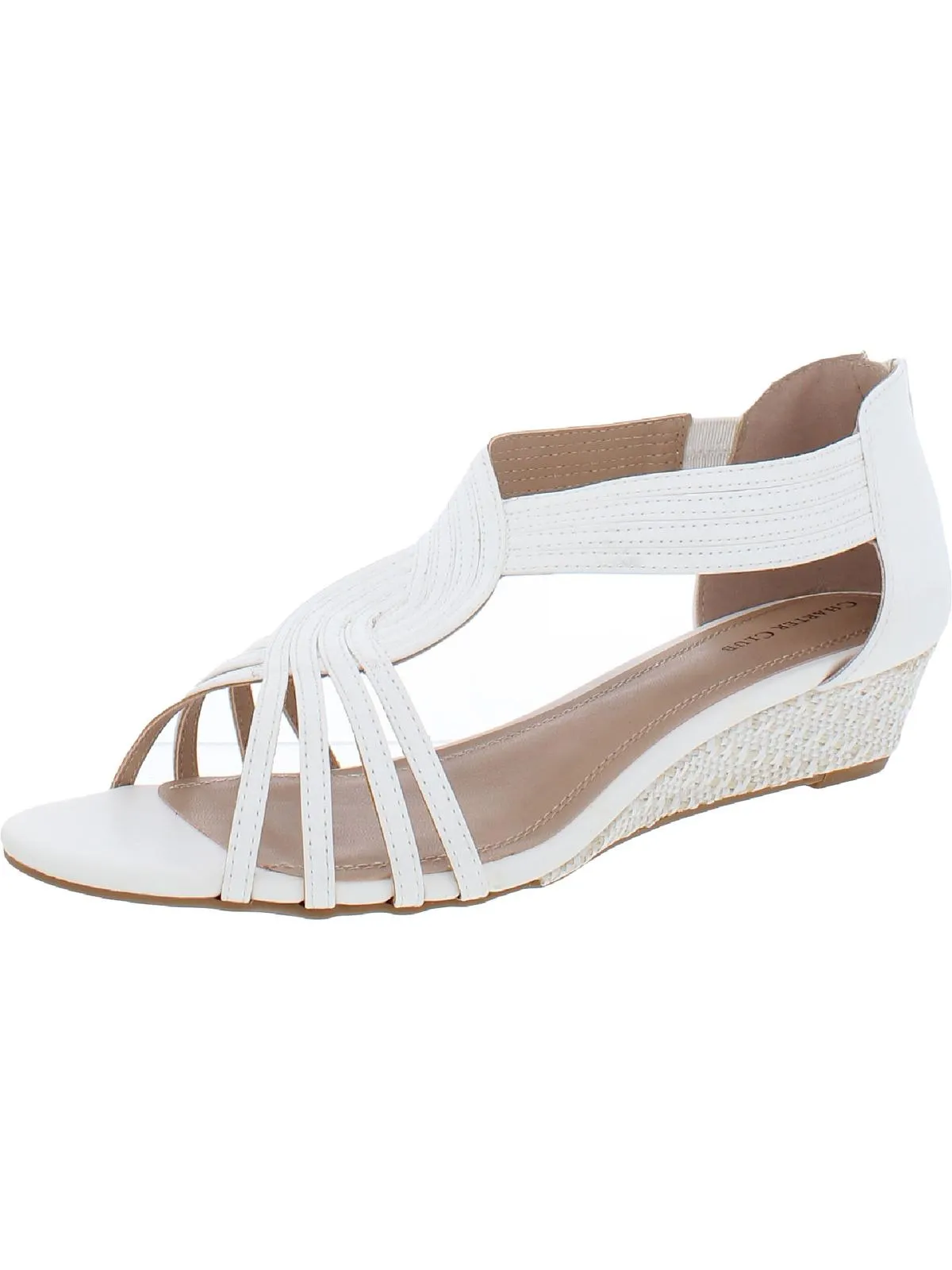 Reformation GINIFUR2 Womens Dressy Zipper Wedge Sandals