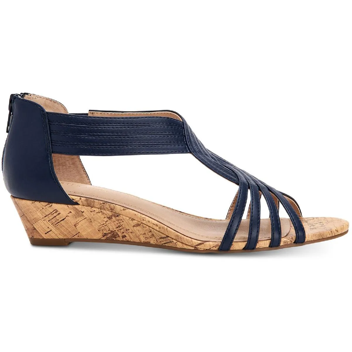 Reformation GINIFUR2 Womens Dressy Zipper Wedge Sandals