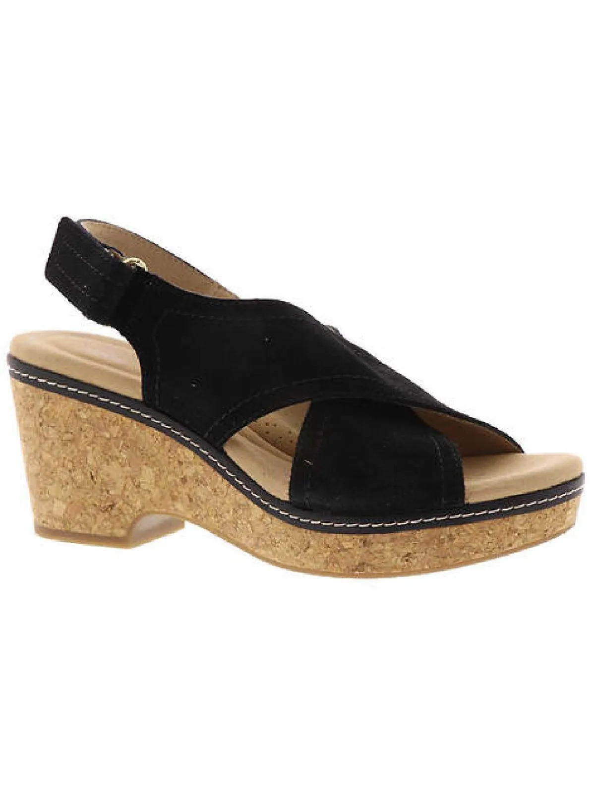 Reformation Giselle Cove Womens Suede Slingback Platform Sandals