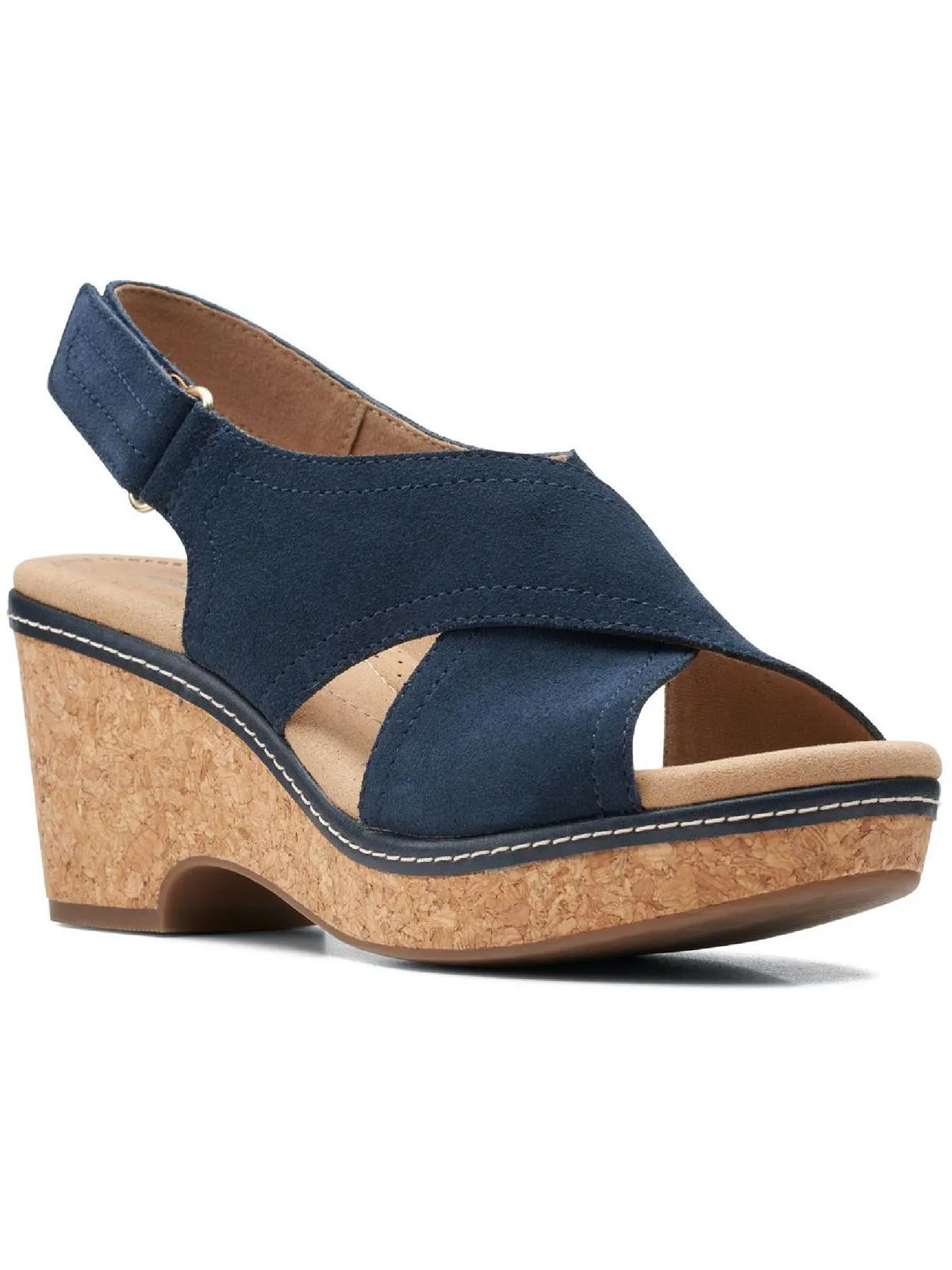 Reformation Giselle Cove Womens Suede Slingback Platform Sandals