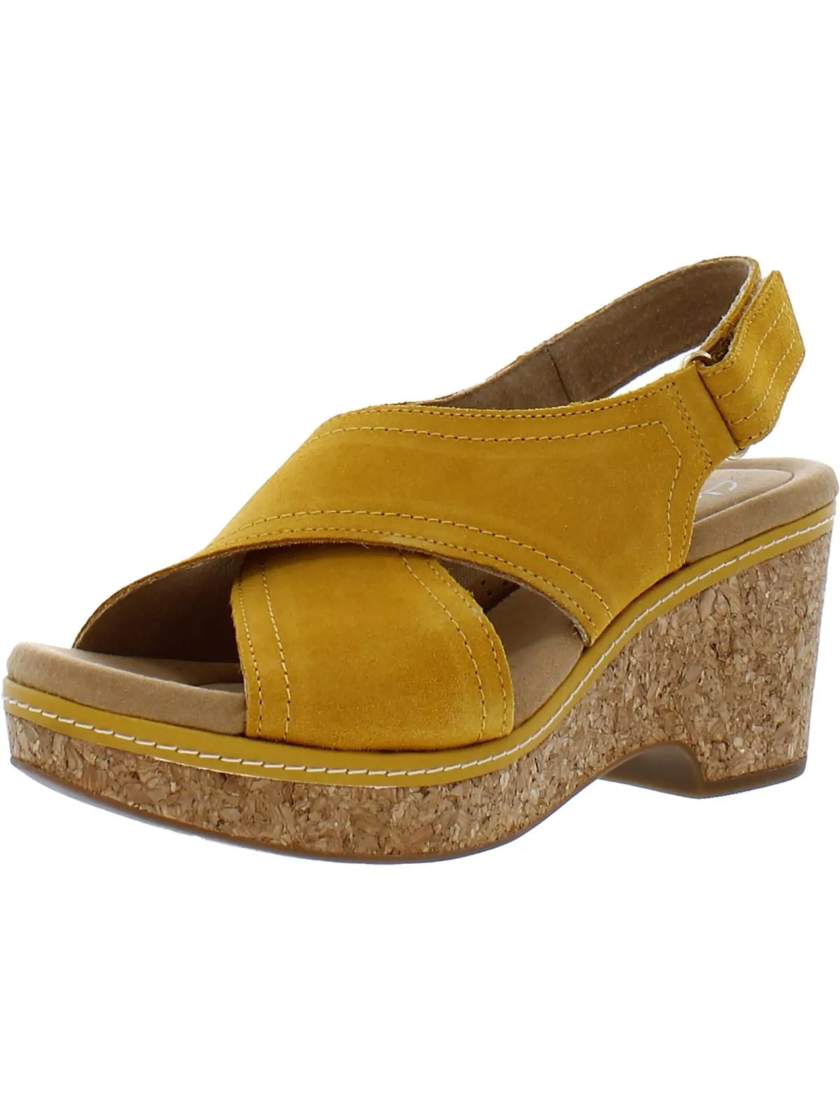 Reformation Giselle Cove Womens Suede Slingback Platform Sandals