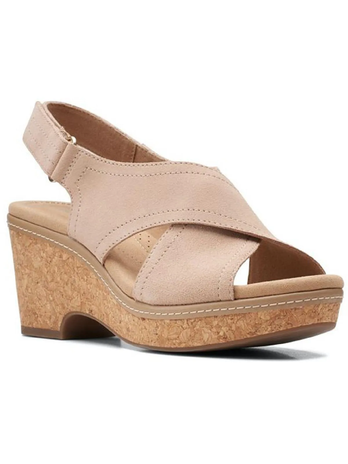 Reformation Giselle Cove Womens Suede Slingback Platform Sandals