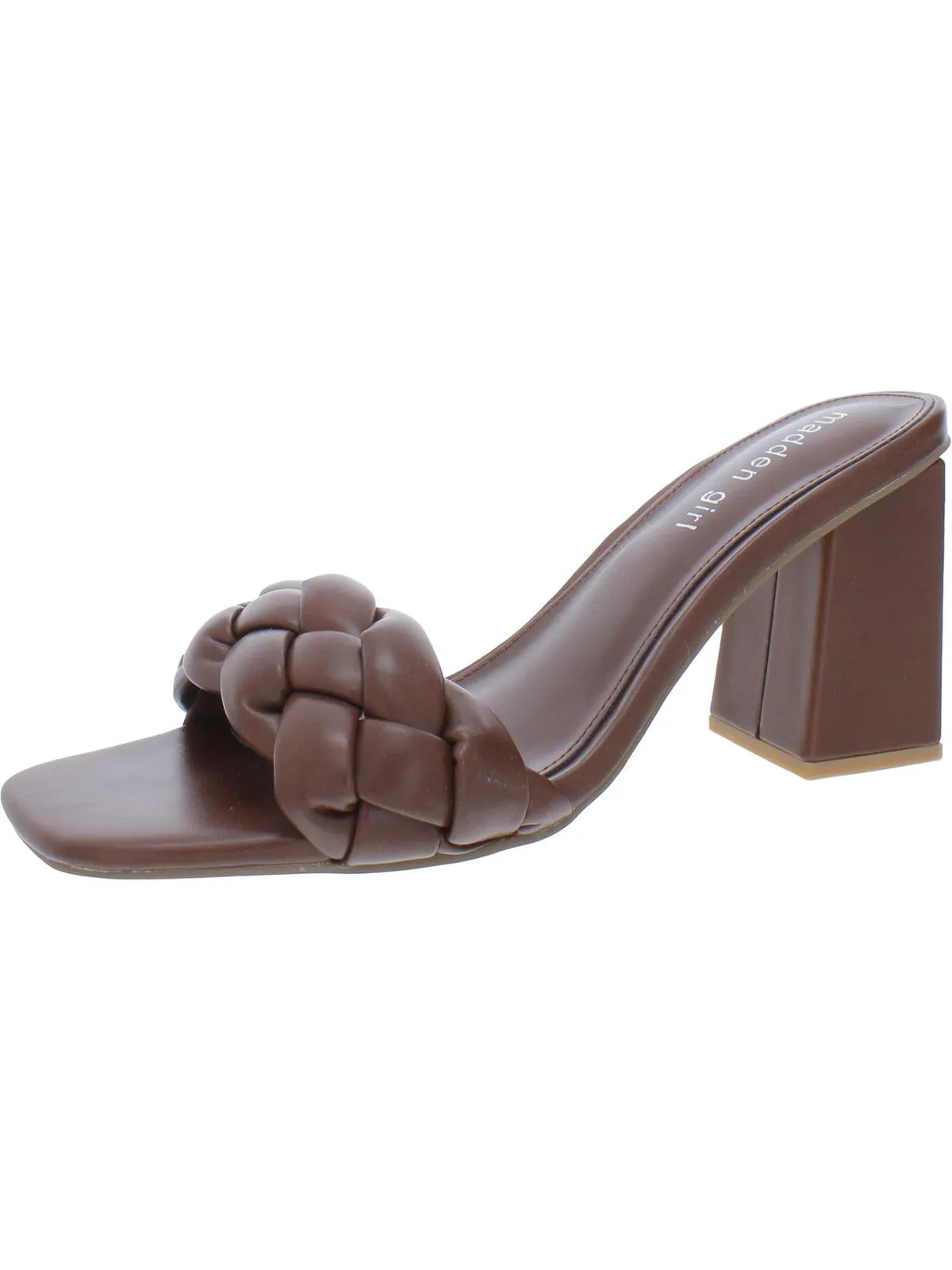 Reformation Gracy Womens Braided Padded Insole Slide Sandals