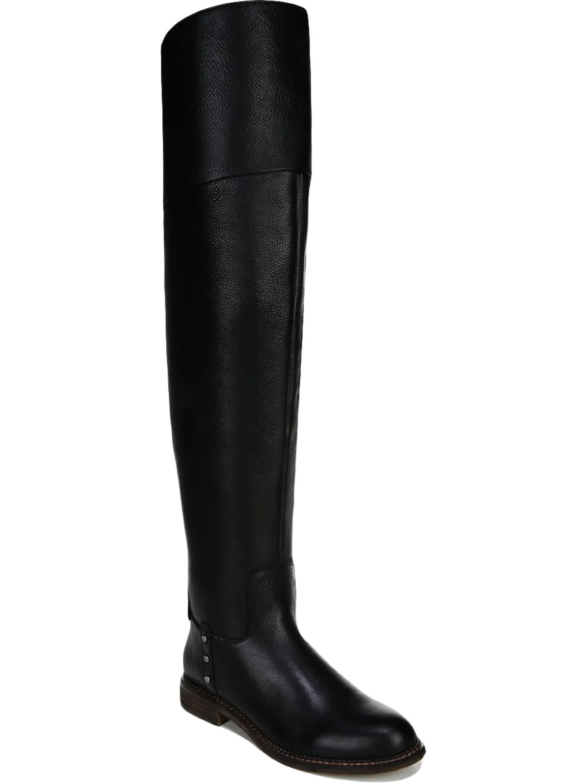 Reformation Haleen Womens Leather Wide Calf Knee-High Boots