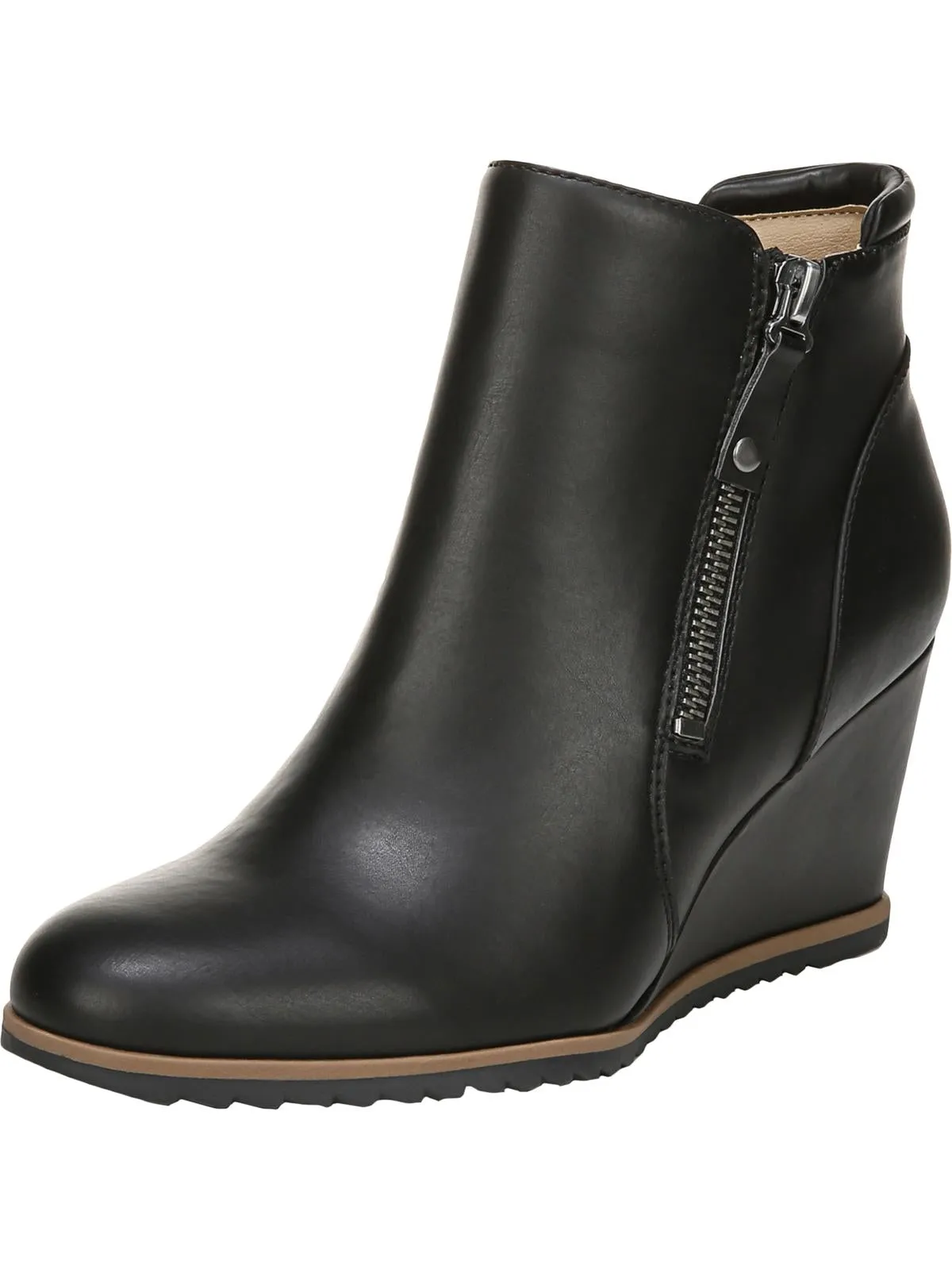 Reformation Haley Womens Zipper Ankle Wedge Boots