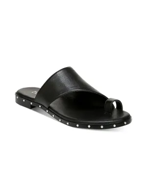 Reformation Hattiep Womens Toe Loop Asymetric Slide Sandals