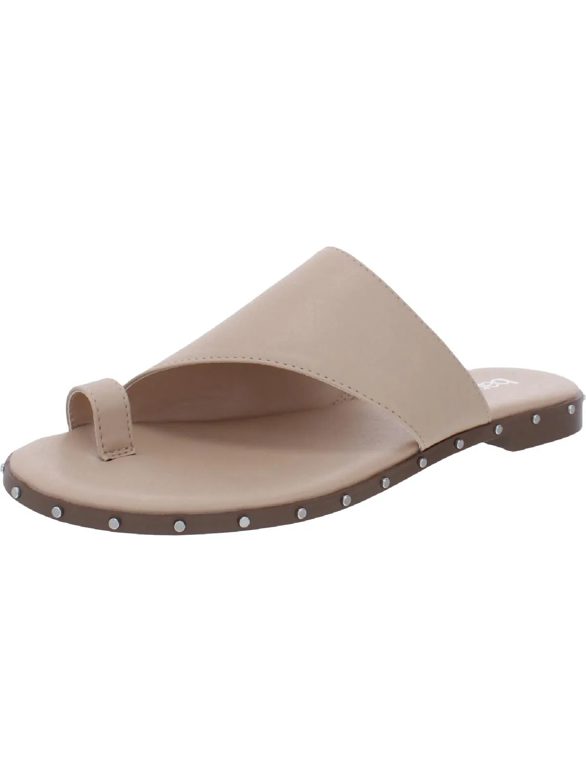 Reformation Hattiep Womens Toe Loop Asymetric Slide Sandals