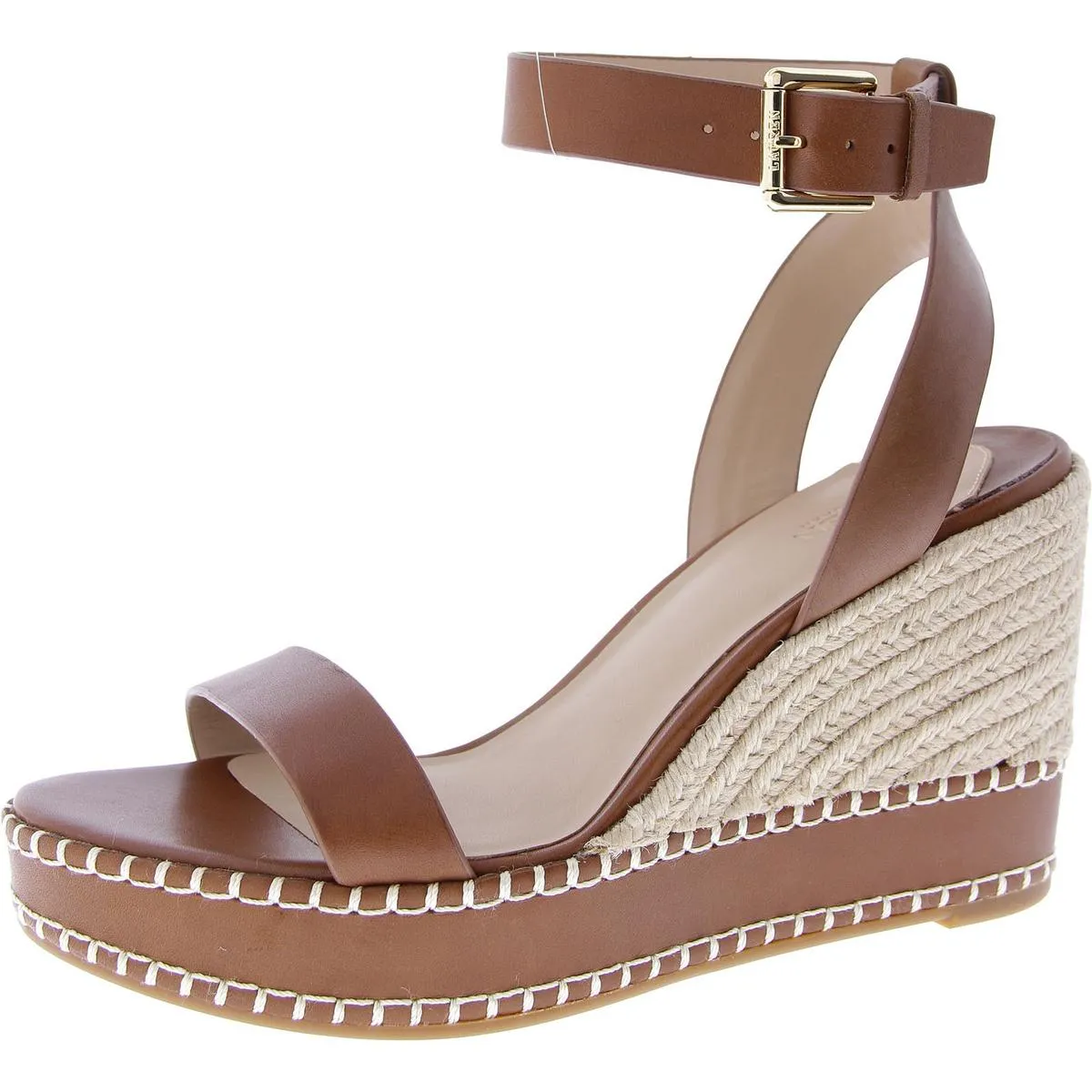 Reformation Hilarie Womens Leather Wedge Slingback Sandals