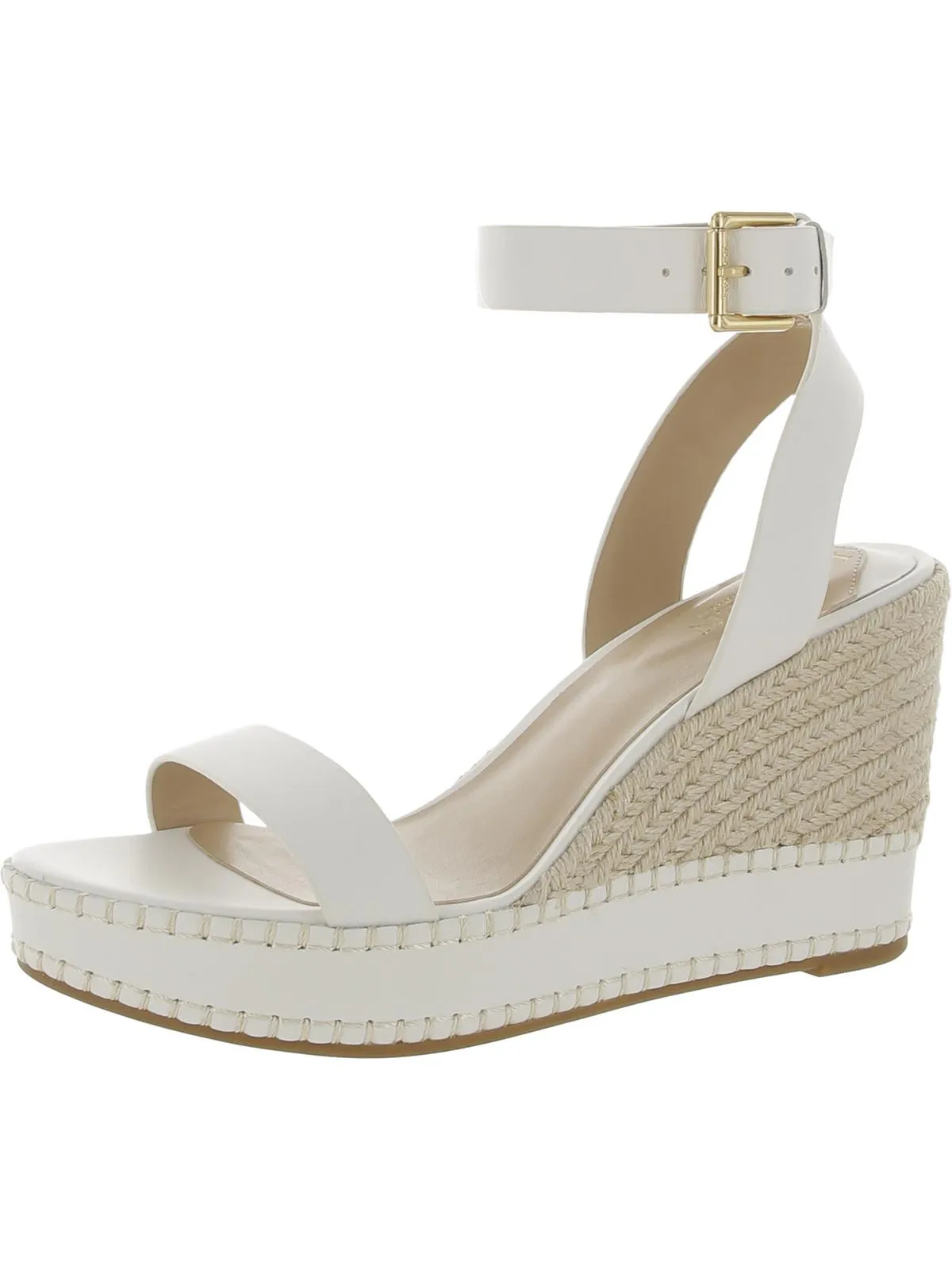 Reformation Hilarie Womens Leather Wedge Slingback Sandals