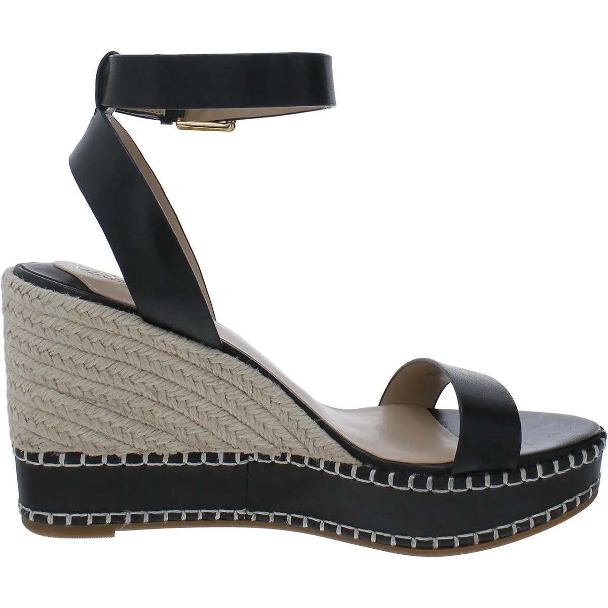 Reformation Hilarie Womens Leather Wedge Slingback Sandals