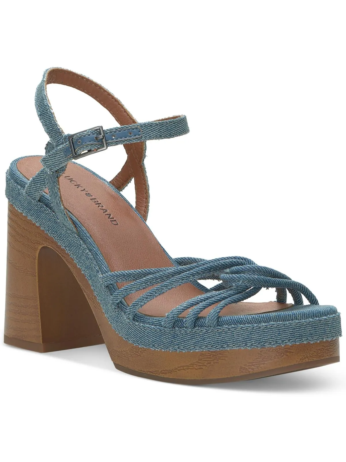 Reformation Ismene Womens Leather Buckle Platform Sandals