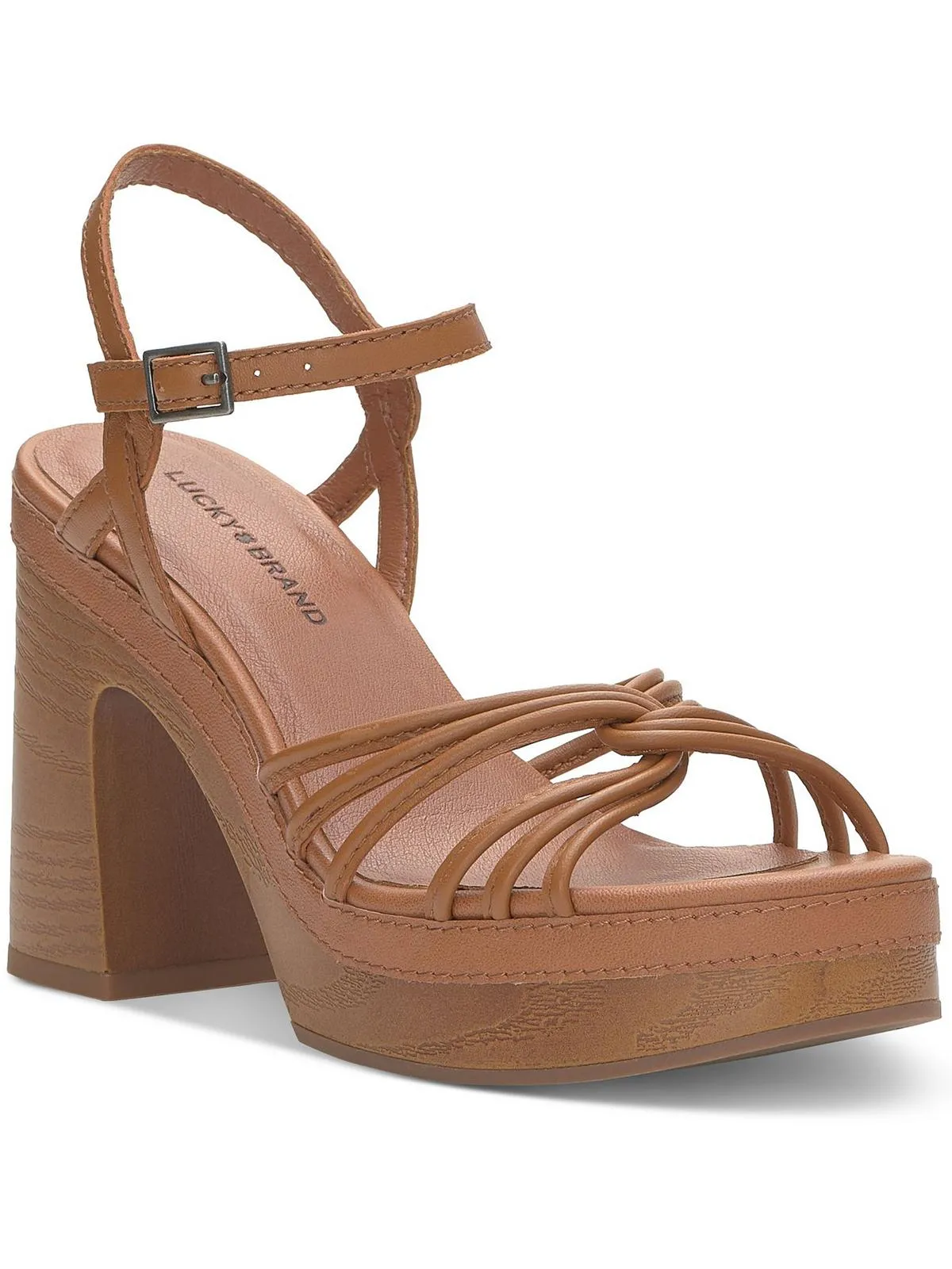 Reformation Ismene Womens Leather Buckle Platform Sandals