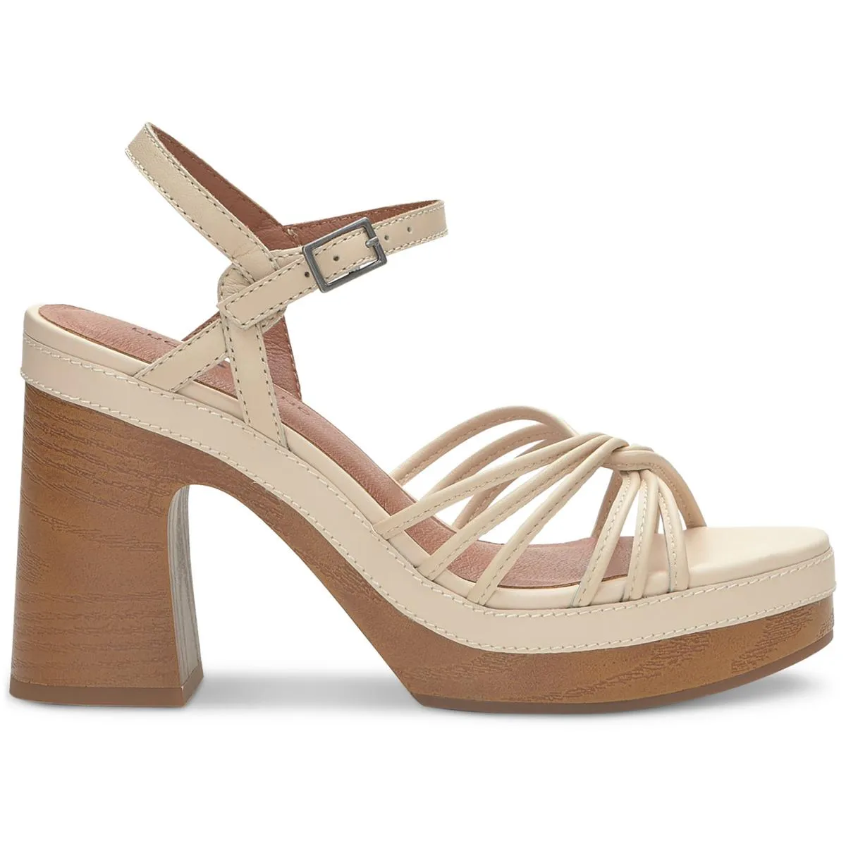 Reformation Ismene Womens Leather Buckle Platform Sandals