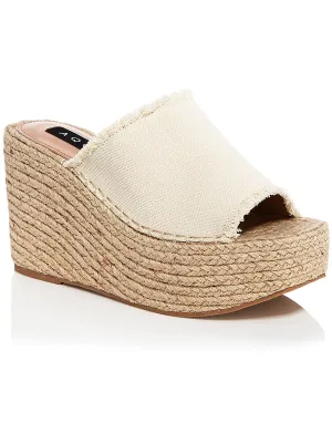 Reformation Jacy Womens Leather Slip On Espadrilles