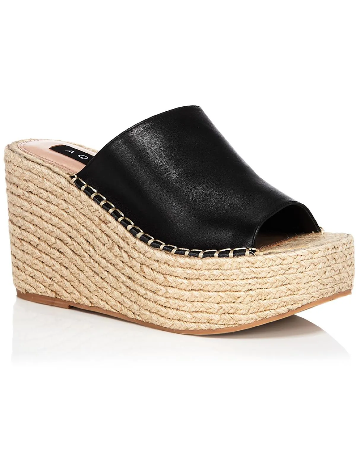 Reformation Jacy Womens Leather Slip On Espadrilles