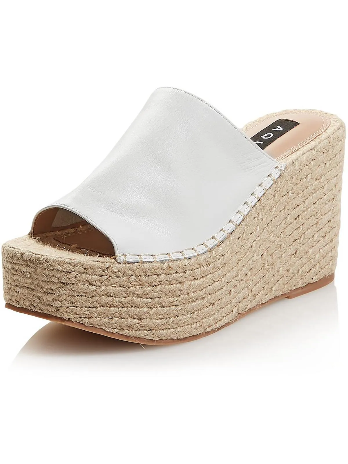 Reformation Jacy Womens Leather Slip On Espadrilles