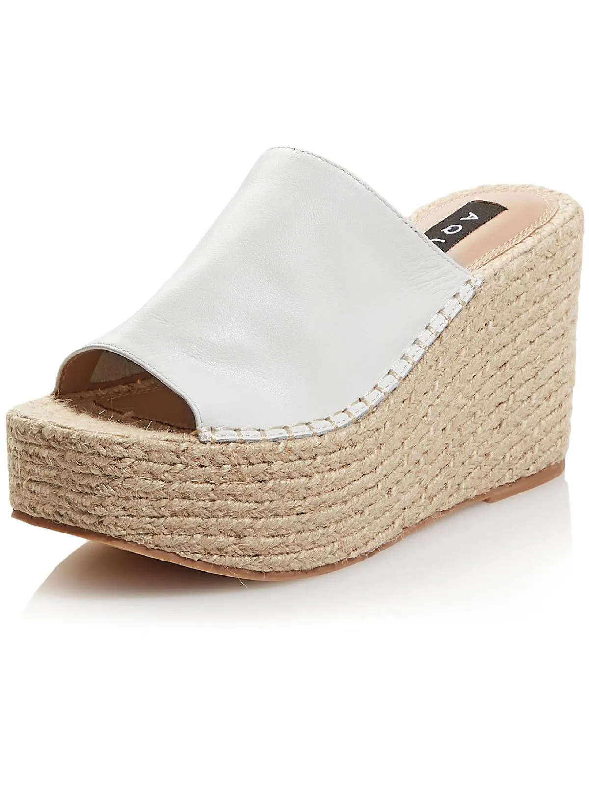 Reformation Jacy Womens Leather Slip On Espadrilles
