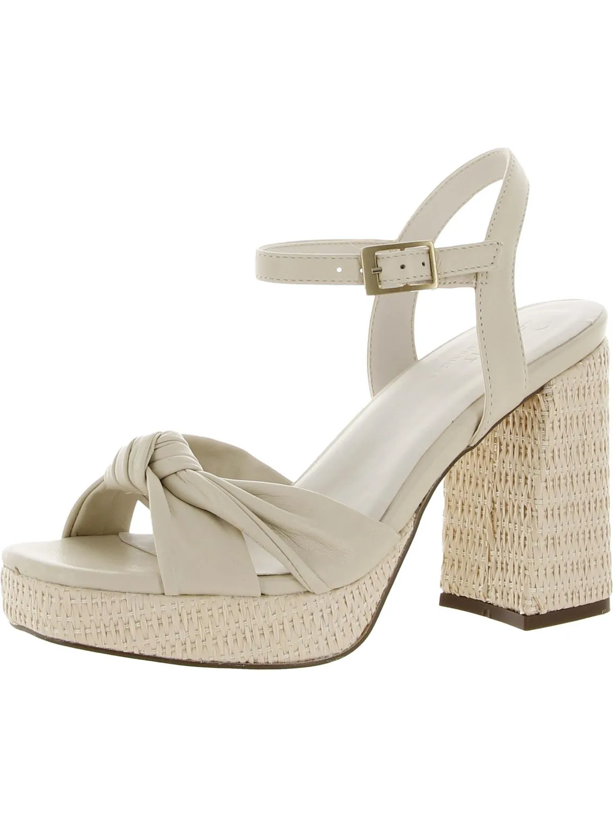Reformation Jennice Womens Leather Slingback Platform Sandals