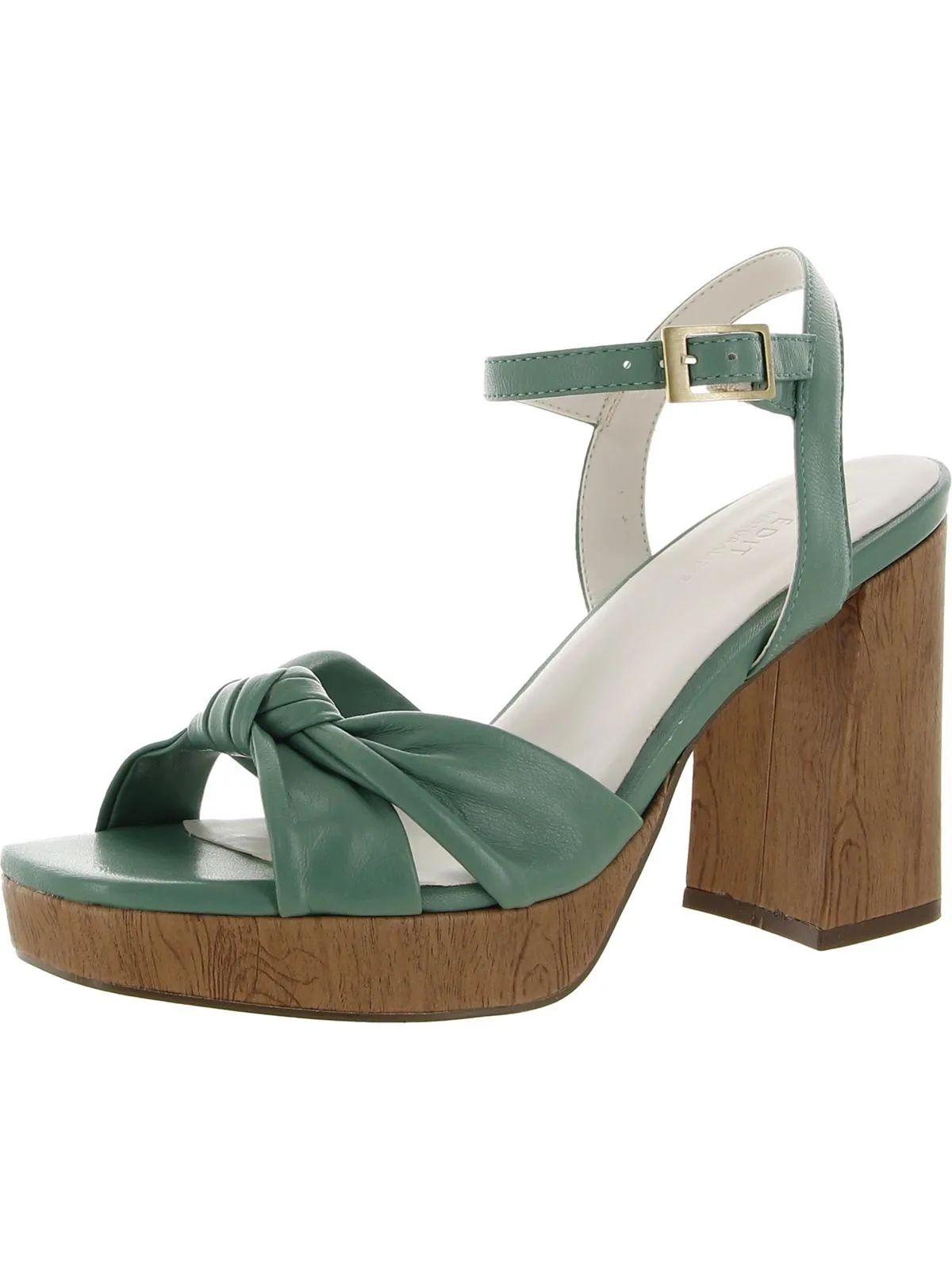 Reformation Jennice Womens Leather Slingback Platform Sandals