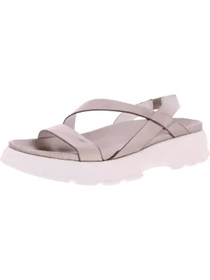 Reformation Jubalee Womens Faux Leather Slip On Slingback Sandals
