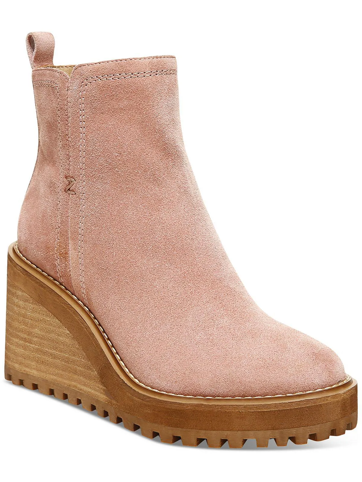 Reformation Julie Womens Lugged Sole Mid-calf Wedge Boots