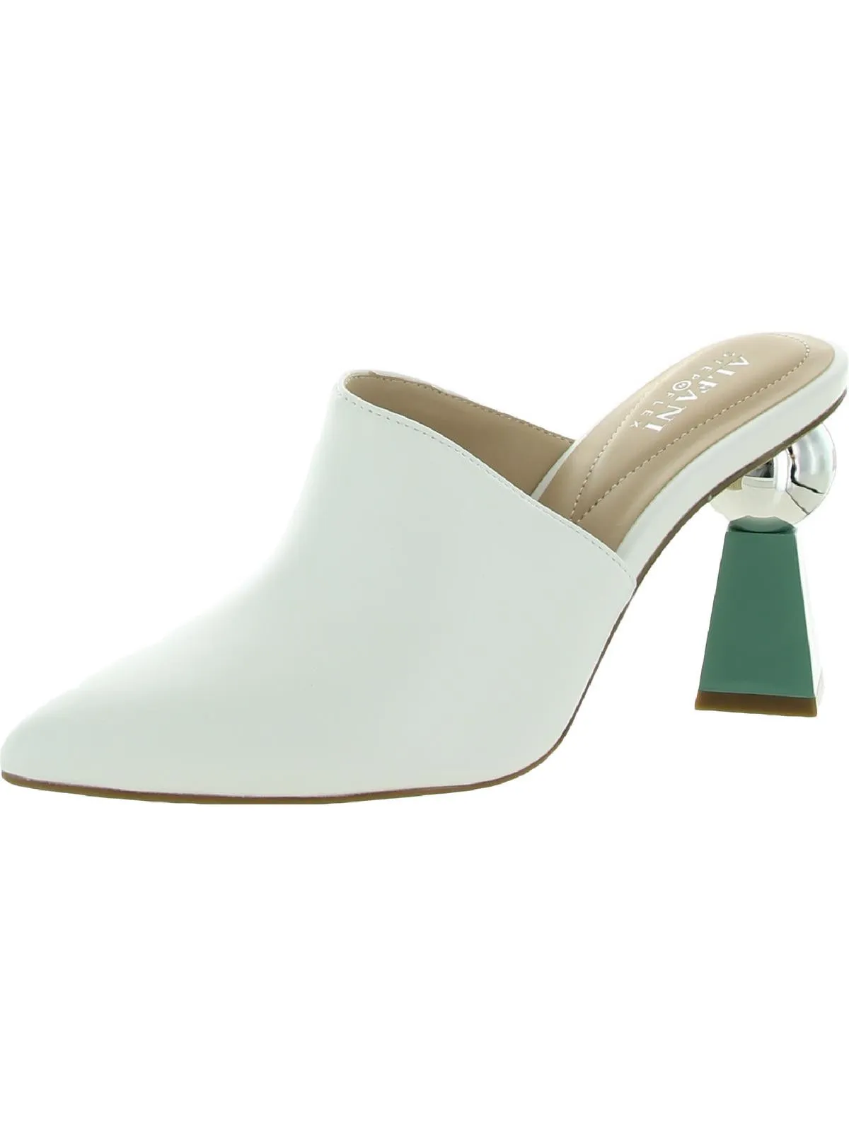 Reformation Junnee Womens Padded Insole Pointed Toe Mules