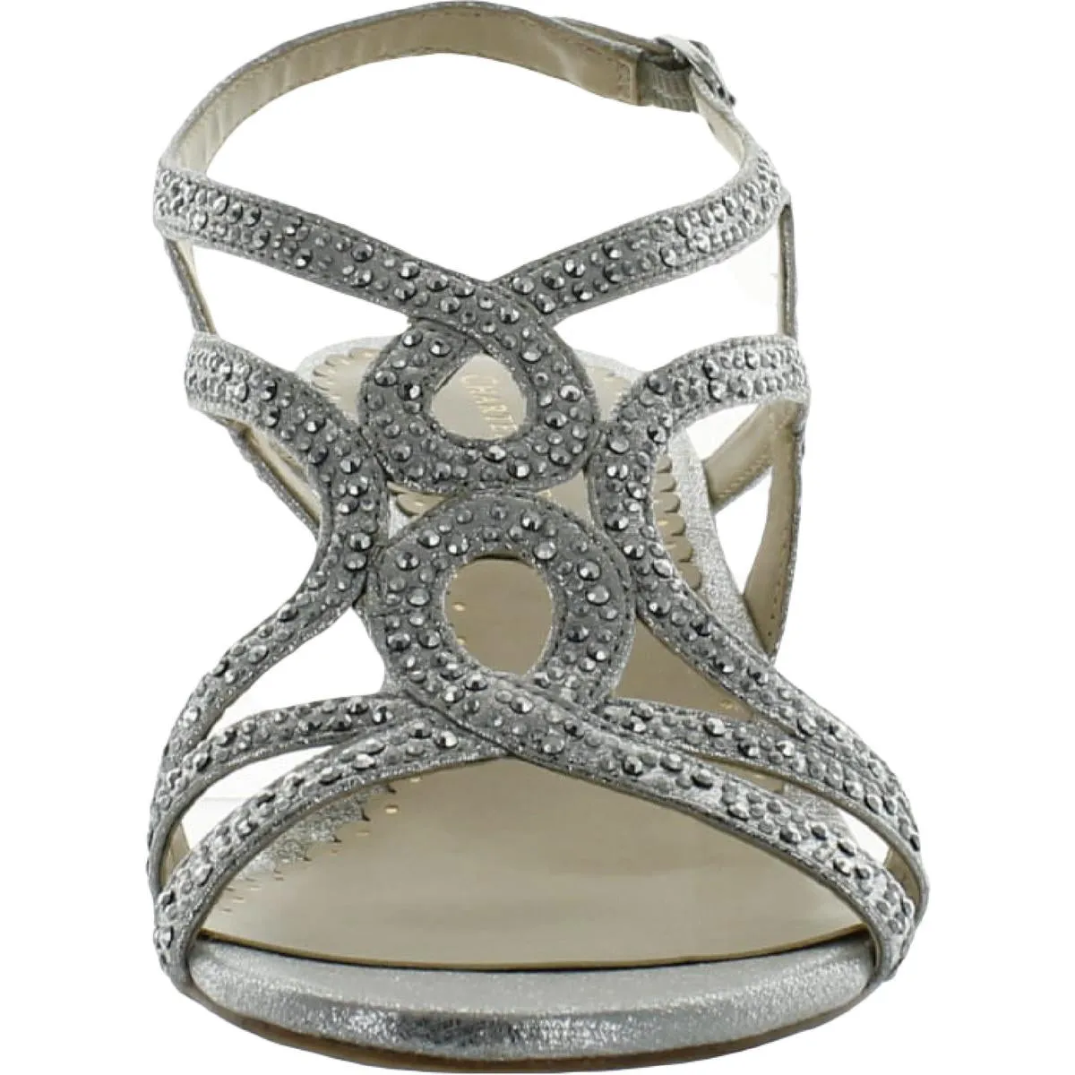 Reformation Kelsah Womens Metallic Embellished Wedges
