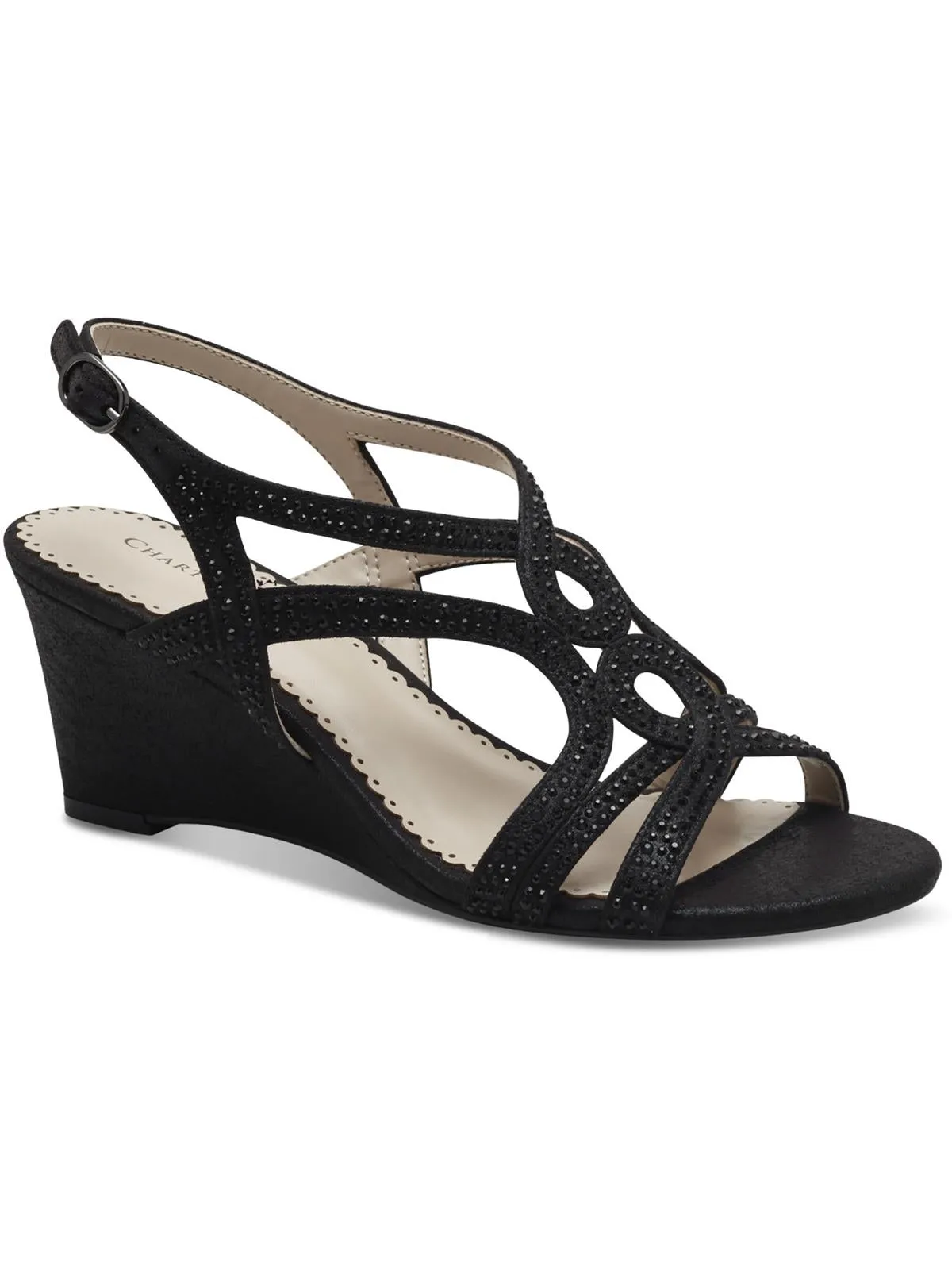Reformation Kelsah Womens Metallic Embellished Wedges