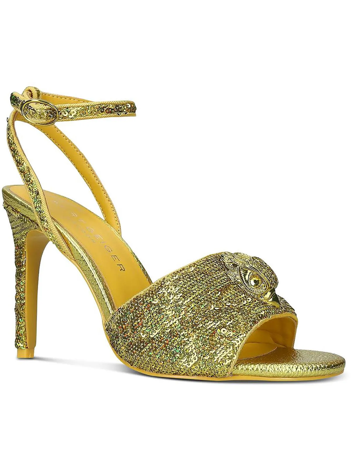Reformation Kensington Womens Satin Embellished Dress Sandals