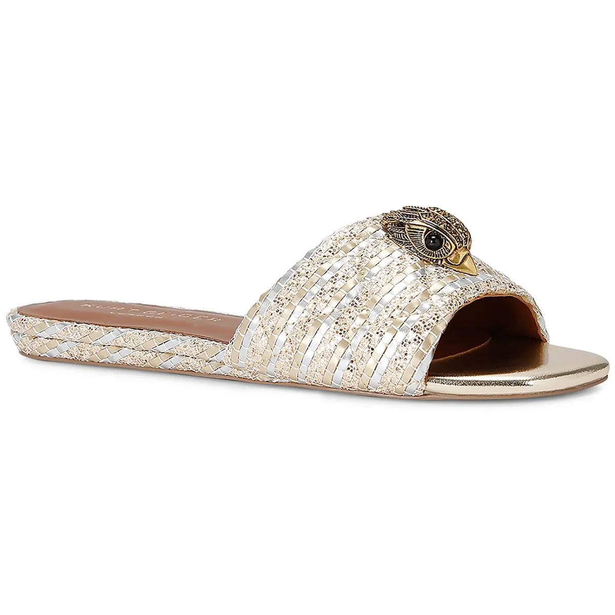 Reformation Kensington Womens Satin Embellished Dress Sandals