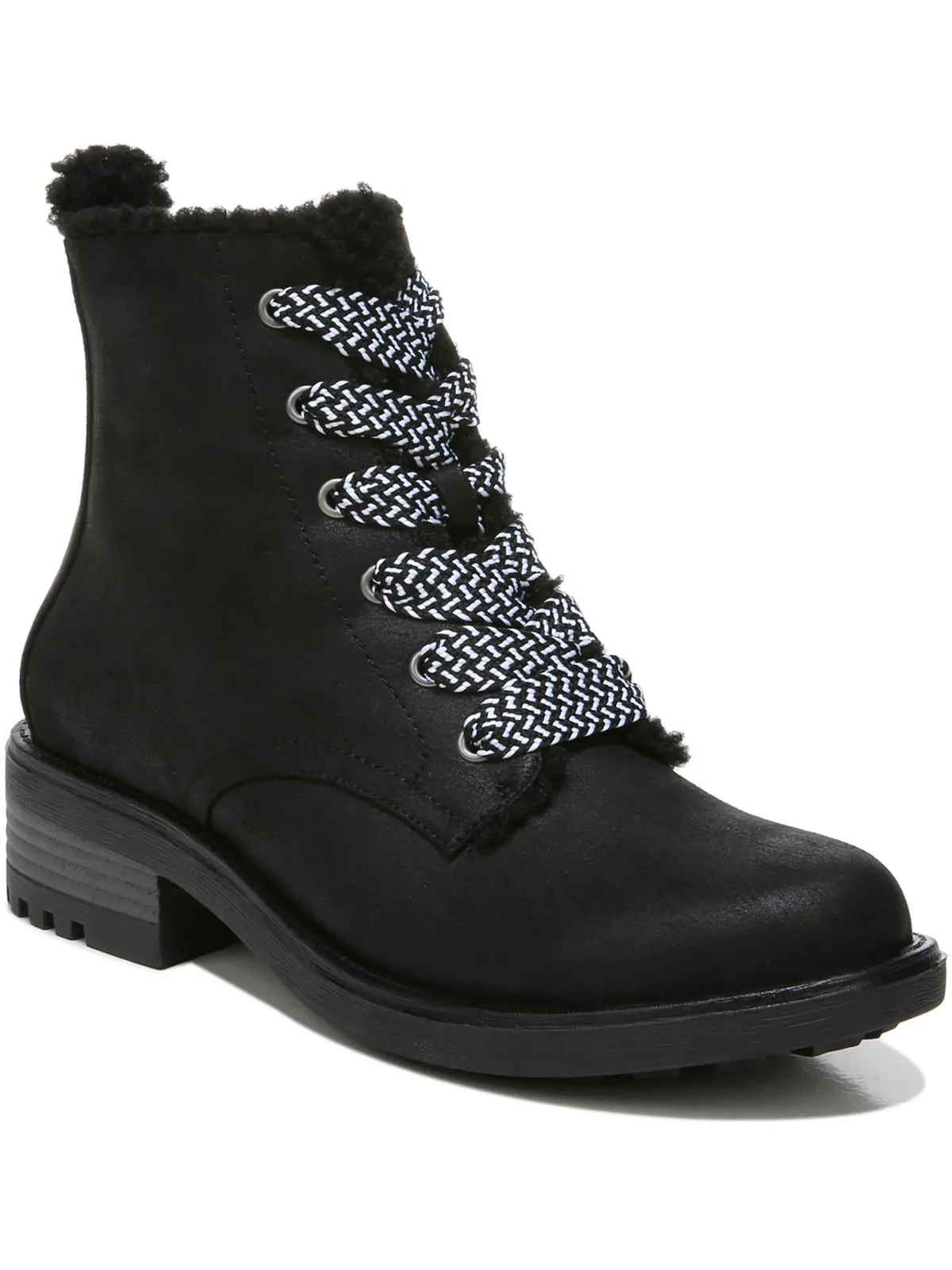 Reformation Kunis Cozy Womens Zipper Winter Combat & Lace-up Boots