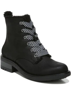 Reformation Kunis Cozy Womens Zipper Winter Combat & Lace-up Boots