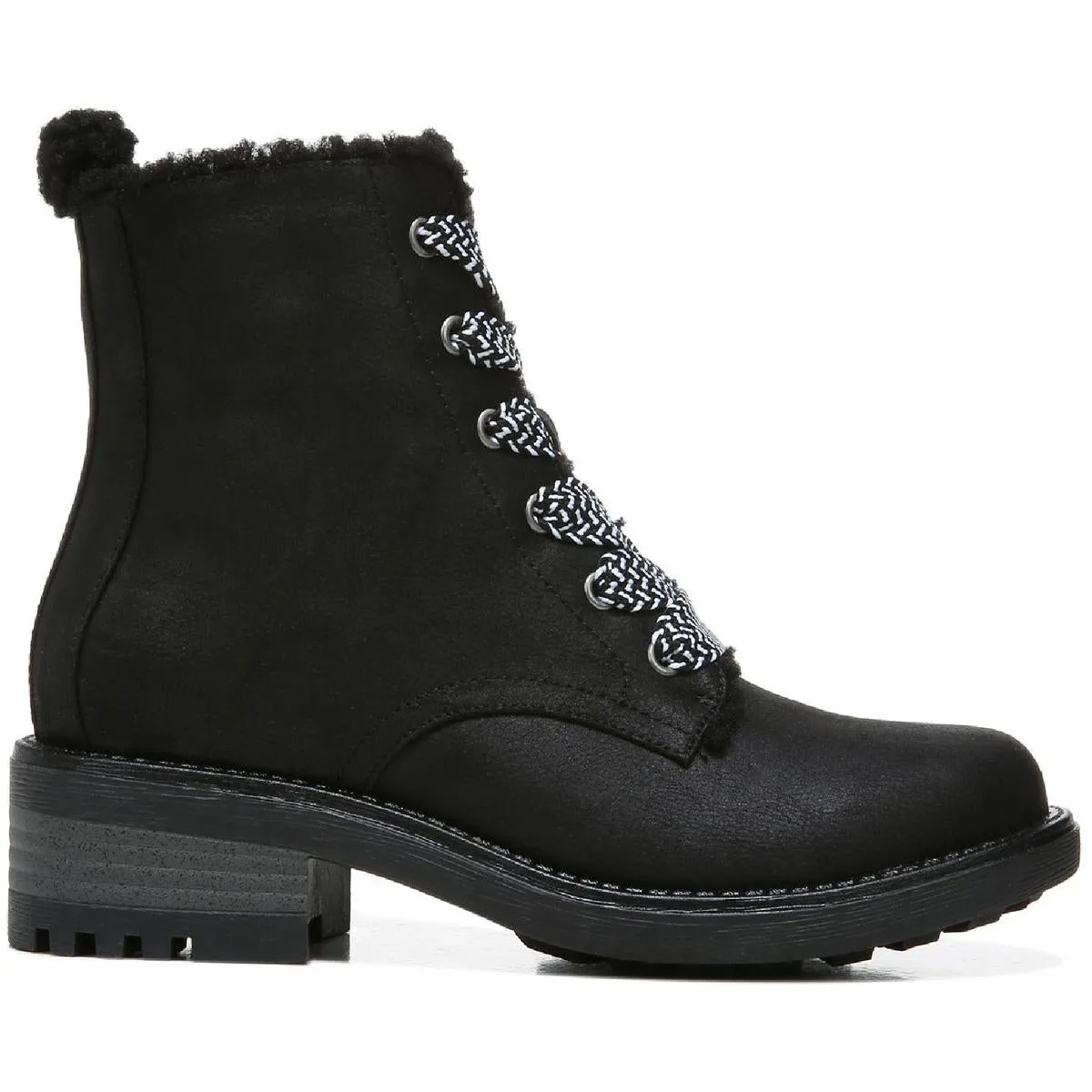 Reformation Kunis Cozy Womens Zipper Winter Combat & Lace-up Boots