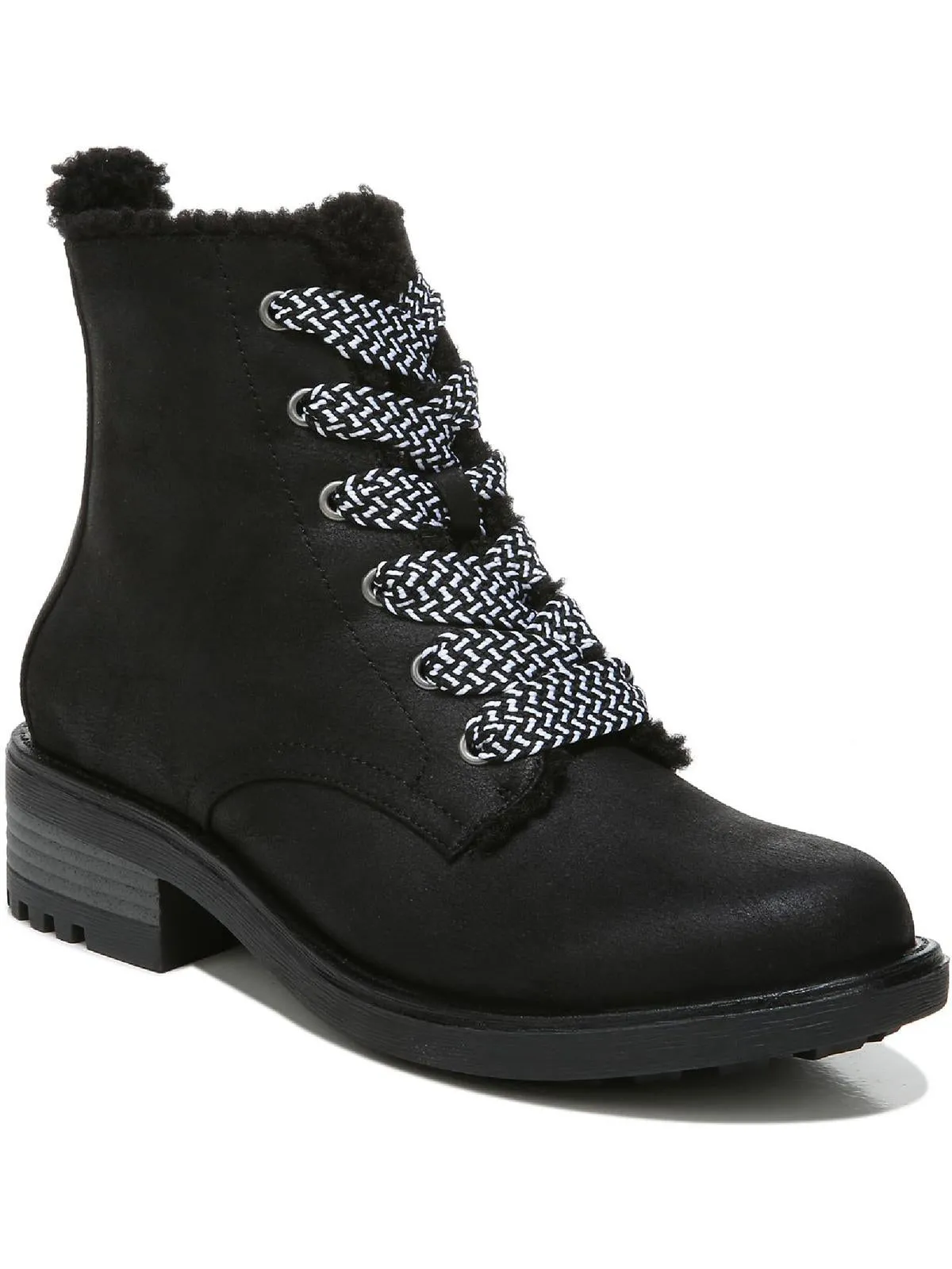 Reformation Kunis Cozy Womens Zipper Winter Combat & Lace-up Boots