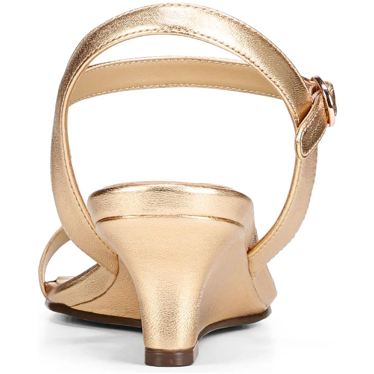 Reformation Lacey Womens Leather Ankle Strap Wedge Sandals